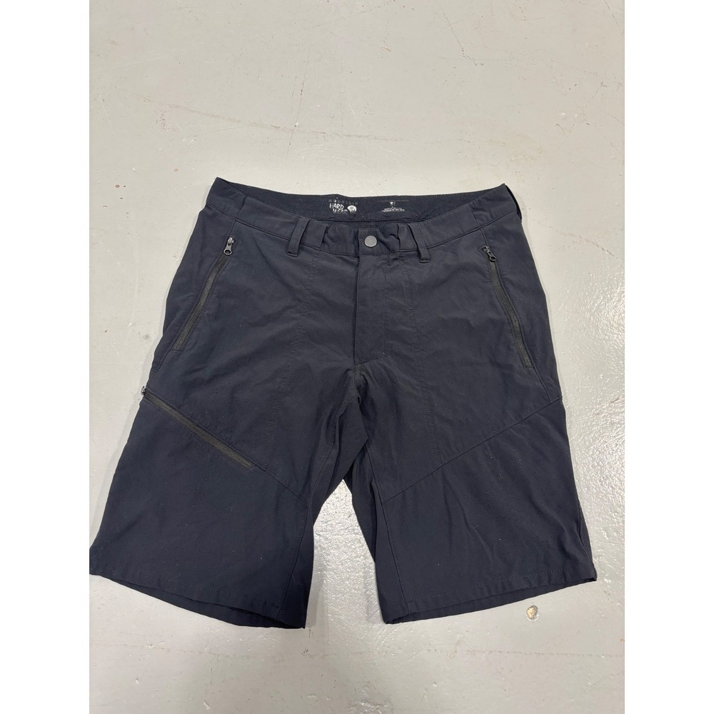 Mountain Hardwear Mens Gray Technical Hiking Cargo Shorts Size 31 Stretch Trail
